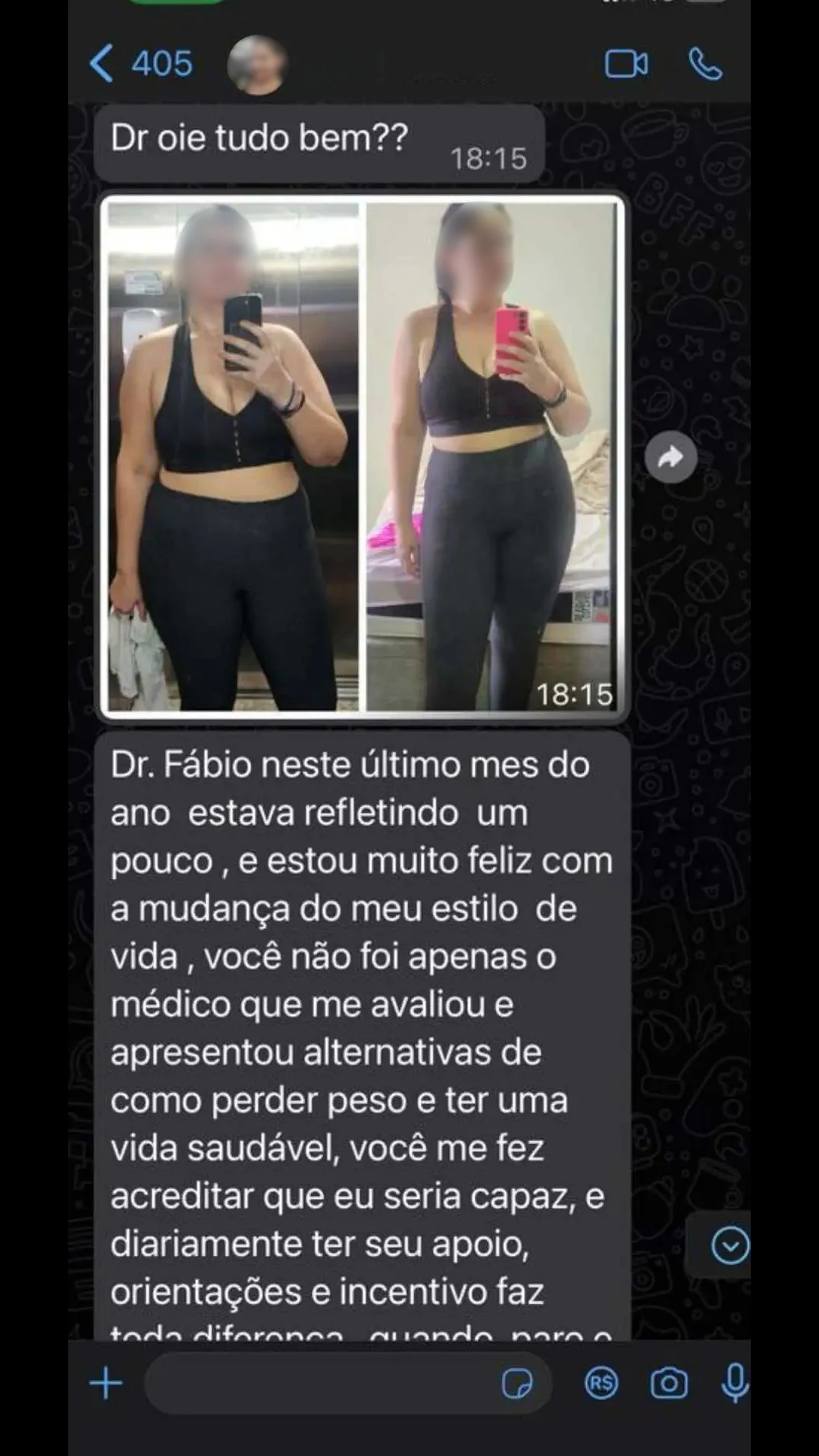 Depoimento de paciente do Dr. Fábio Pantaleão